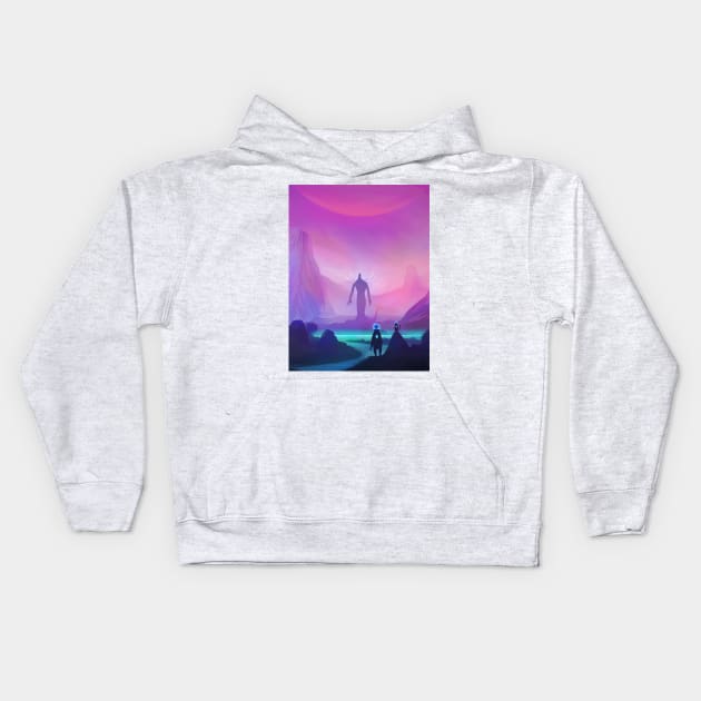 Phazed and Cloud | SciFi Adventures #1 Kids Hoodie by PHAZED